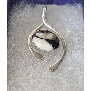 Pendant Peanutwood Wishbone Shape4.1 gr stone 15 x 10 mm Jerry & Fran Harr Silve